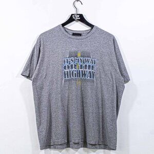 Its My Way or The Highway T-Shirt No Boundaries Skate Large VTG Y2K